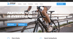 Desktop Screenshot of cycleforcharity.com